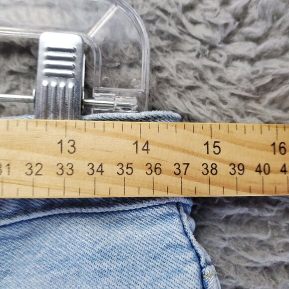 Levis Shorts Womens 28 Blue High-Waisted 501 Denim Cut Off Jorts - Picture 6 of 12